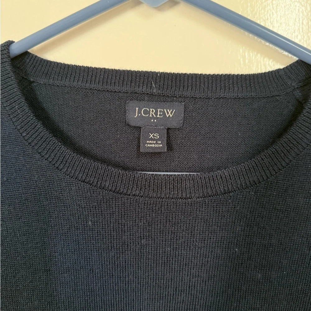 Men’s Navy XS J.Crew Merino Wool-Blend Crewneck Sweater - Picture 3 of 5